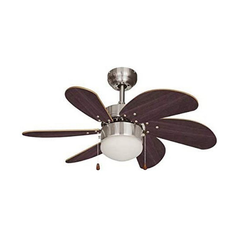 Ventilateur de Plafond avec Lumière EDM Aral Wengue 50 W