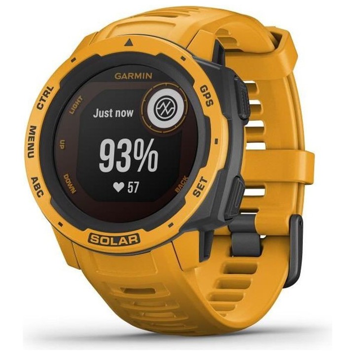 GARMIN Instinct Solar Montre connectée, Sunburst