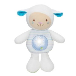 CHICCO Peluche musicale Mouton Tendres mots doux - Bleu