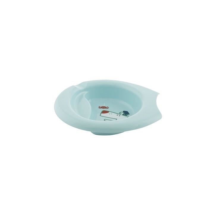 Chicco Assiette Creuse Décorée avec Rebord Bleu +6m 1 unité