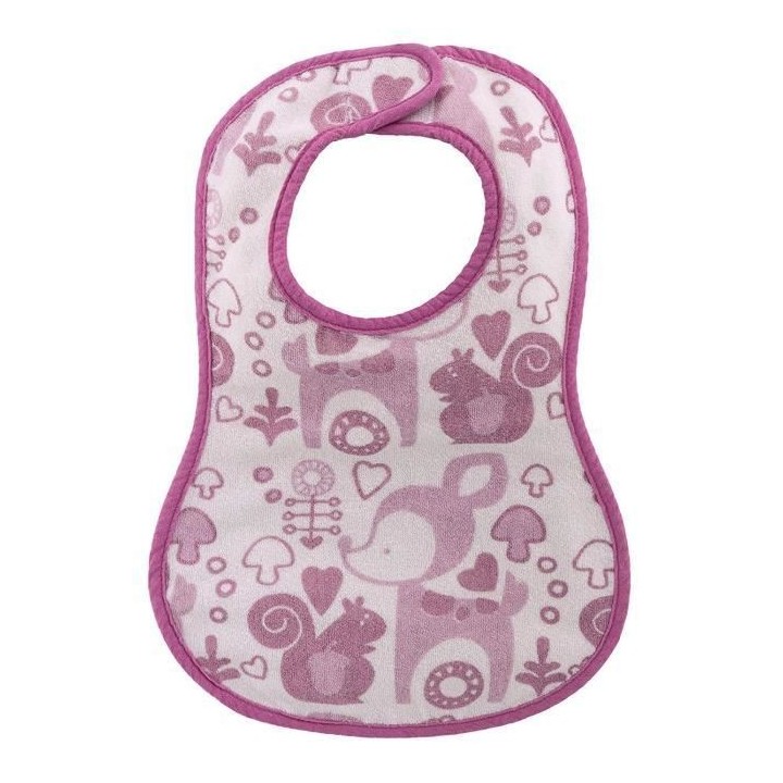 CHICCO Lot de 3 bavoirs décorés chat rose ou lot de 3 renard turquoi