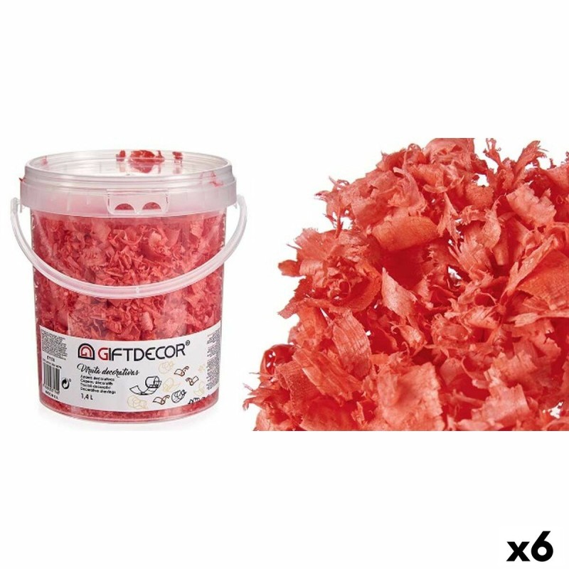 Copeaux décoratifs 1,4 L Corail (6 Unités)