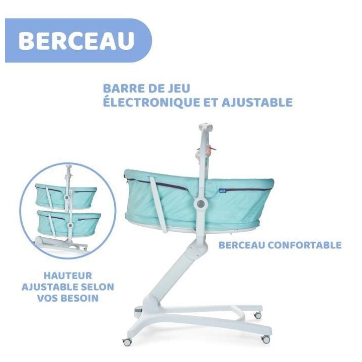 CHICCO Transat berceau 4 en 1 - Baby Hug - Aquarelle