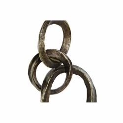 Figurine Décorative DKD Home Decor 16 x 8,5 x 40,5 cm Cuivre Cercles Glam