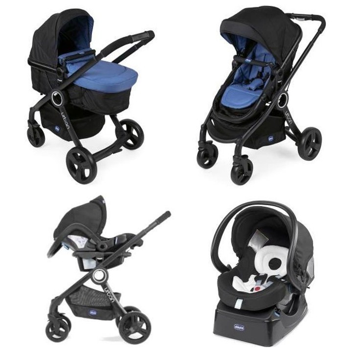 CHICCO Poussette combinée Pack Urban Plus - Des la naissance - Jusqu'