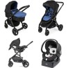 CHICCO Poussette combinée Pack Urban Plus - Des la naissance - Jusqu'a 15kg - Denim