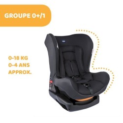 CHICCO Siege-Auto Cosmos Groupe 0+/1 JET BLACK