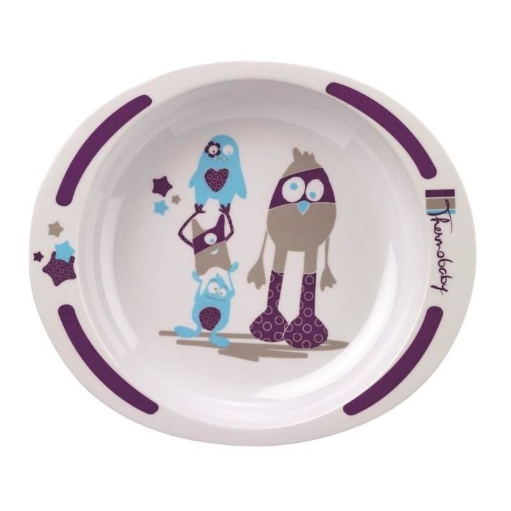 THERMOBABY Assiette Mélamine Mon Petit Monstre