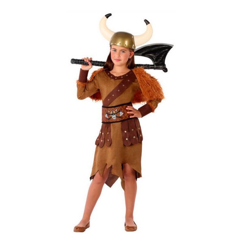 Déguisement pour Enfants 114869 Femme viking Marron (4 Pcs)