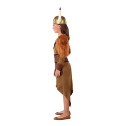 Déguisement pour Enfants 114869 Femme viking Marron (4 Pcs)