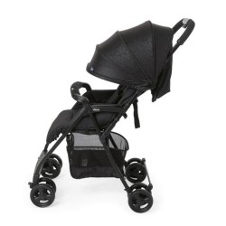 CHICCO Poussette compacte Ohlala 3 - Des la naissance - Jusqu'a 15kg - Dossier inclinable - Arceau de sécurité - Jet black