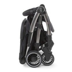 CHICCO Poussette citadine Cheerio - Des la naissance - Jusqu'a 15kg - Pliage automatique One Touch - Jet black