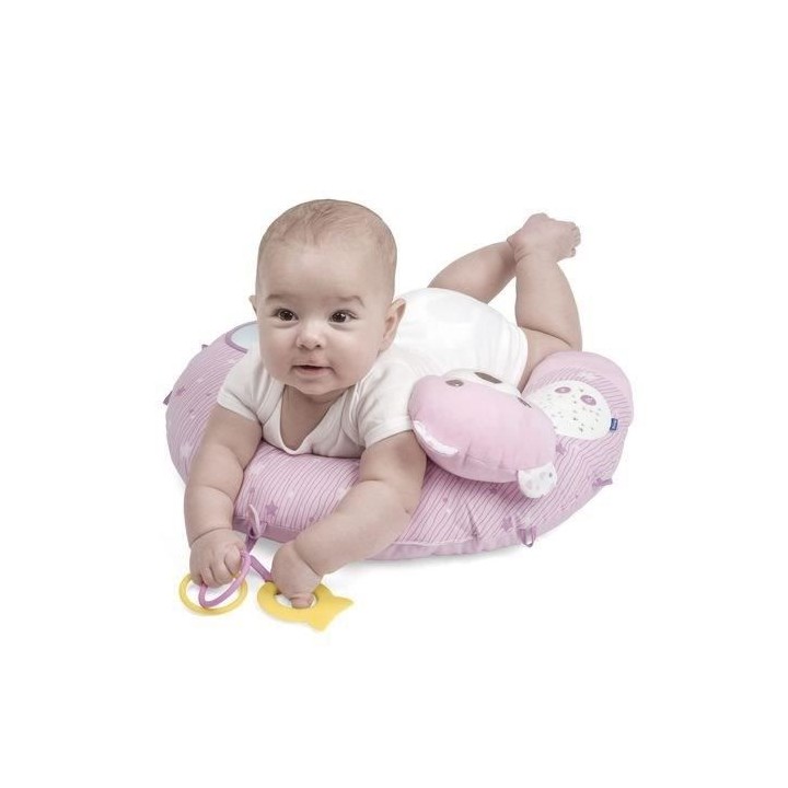 Coussin mon premier nid Rose