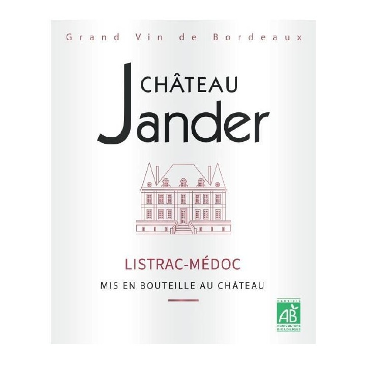 Château Jander 2015 Listrac-Médoc - Vin rouge de Bordeaux