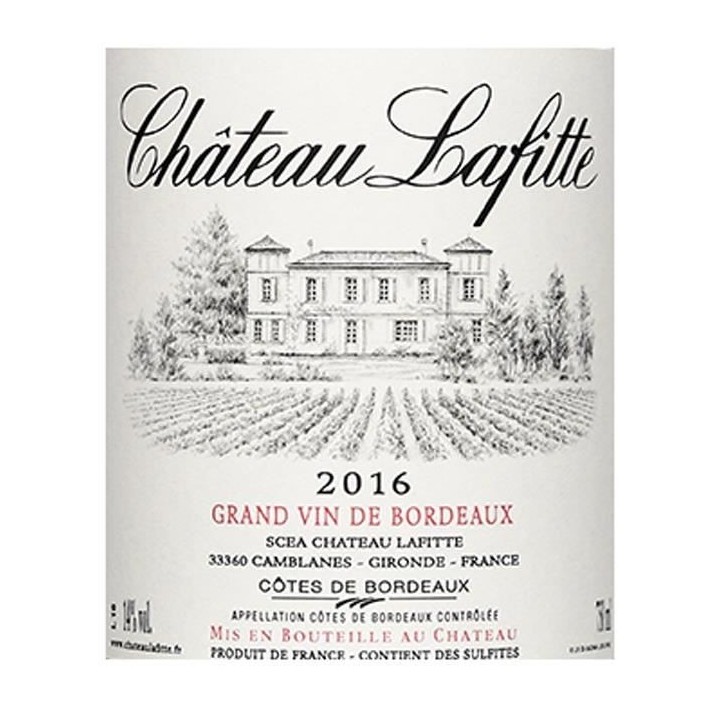 Château Lafitte 2016 Côtes de Bordeaux - Vin rouge de Bordeaux