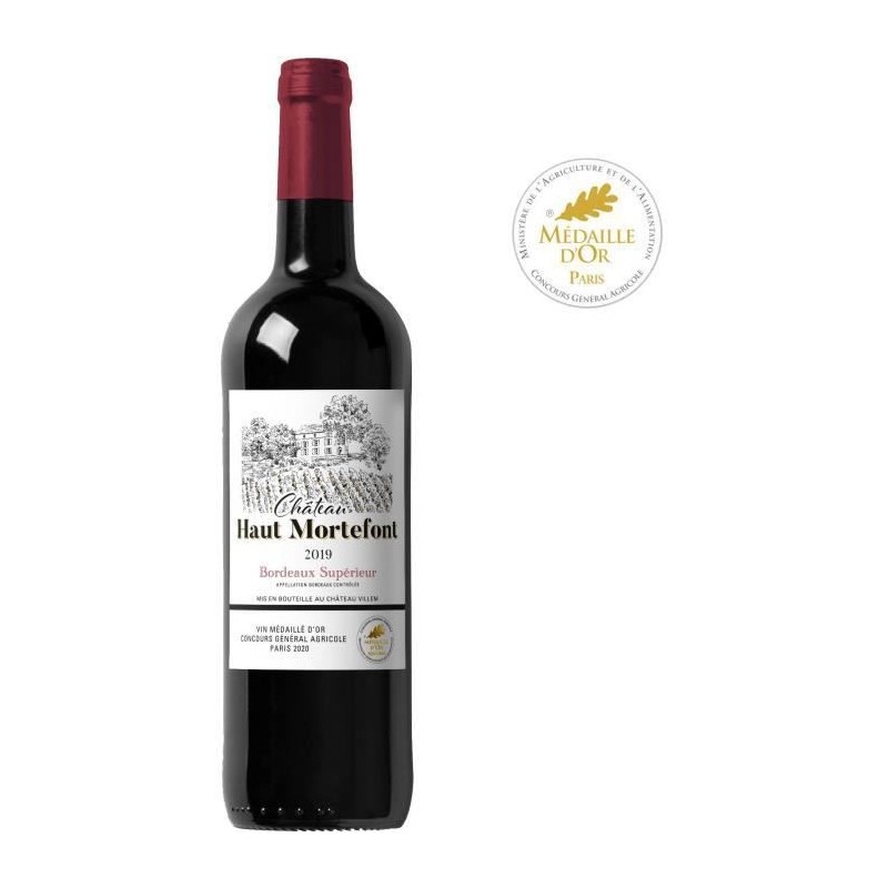 Château Haut Mortefont 2019 Bordeaux Supérieur - Vin rouge de Bordeaux