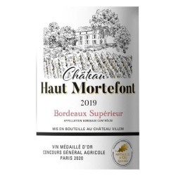 Château Haut Mortefont 2019 Bordeaux Supérieur - Vin rouge de Bordeaux