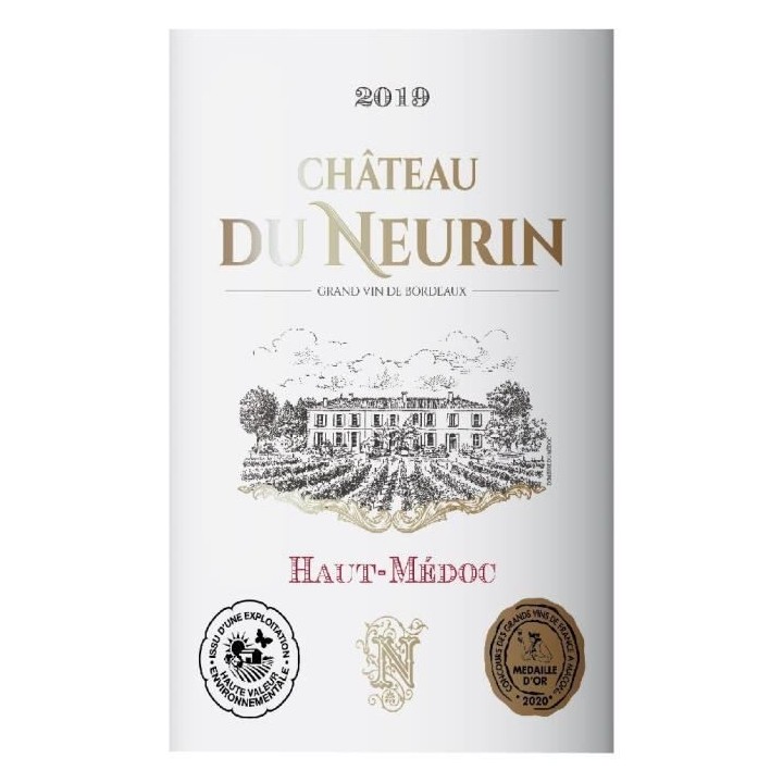 Château du Neurin 2019 Haut-Médoc - Vin rouge de Bordeaux