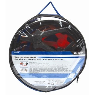 CABLE DEMARRAGE D.25mm2 L.3.5M