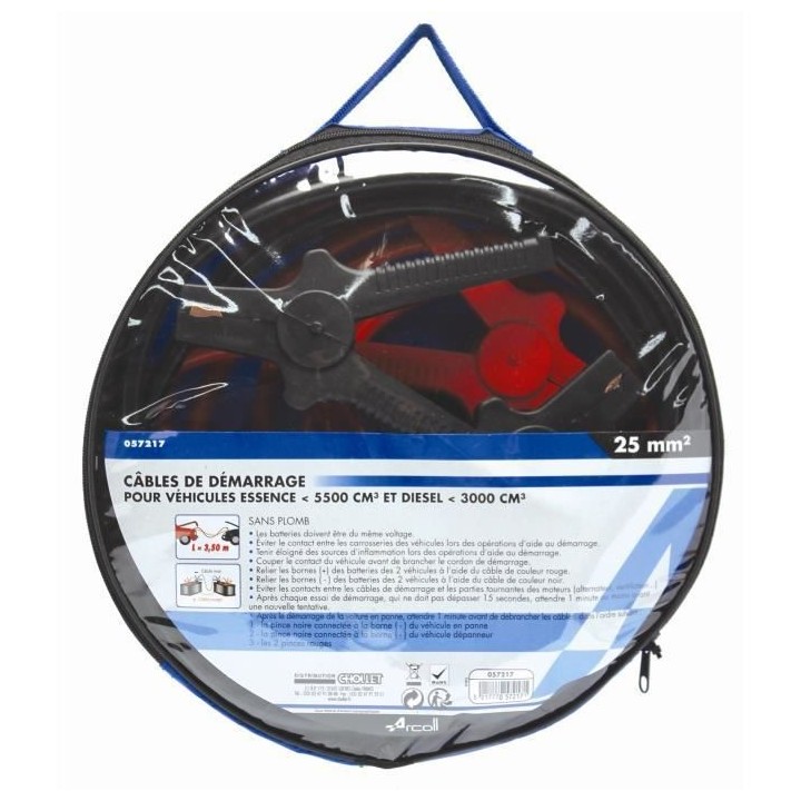 CABLE DEMARRAGE D.25mm2 L.3.5M