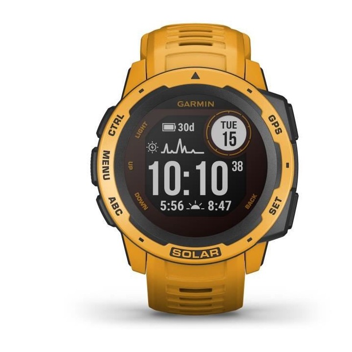 GARMIN Instinct Solar Montre connectée, Sunburst