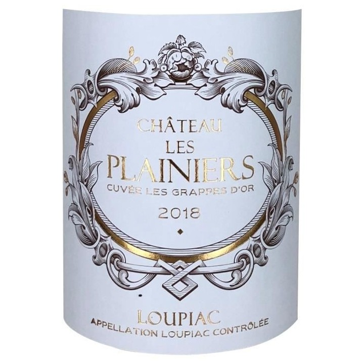 Château Les Plainiers Cuvée Les Grappes d'Or 2018 Loupiac - Vin blan