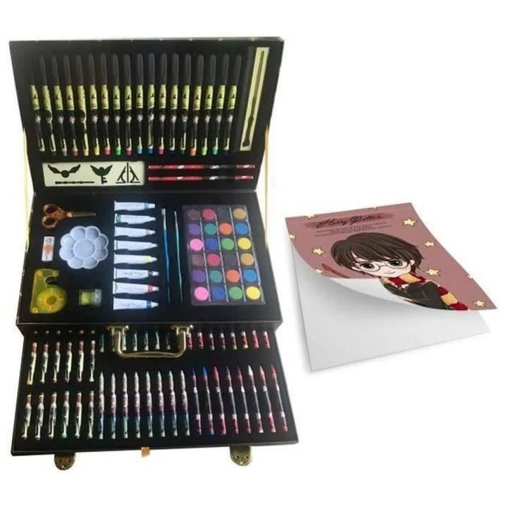 HARRY POTTER Valisette Dessin avec 1 tiroir et 3 plateaux