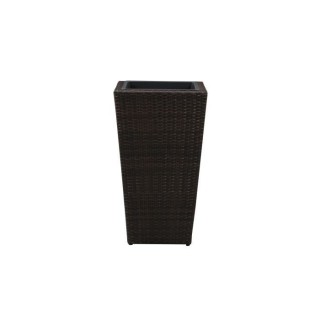 Pot de fleurs / bac a fleurs carré - 40 x 40 x H.70 cm - Acier & Rés