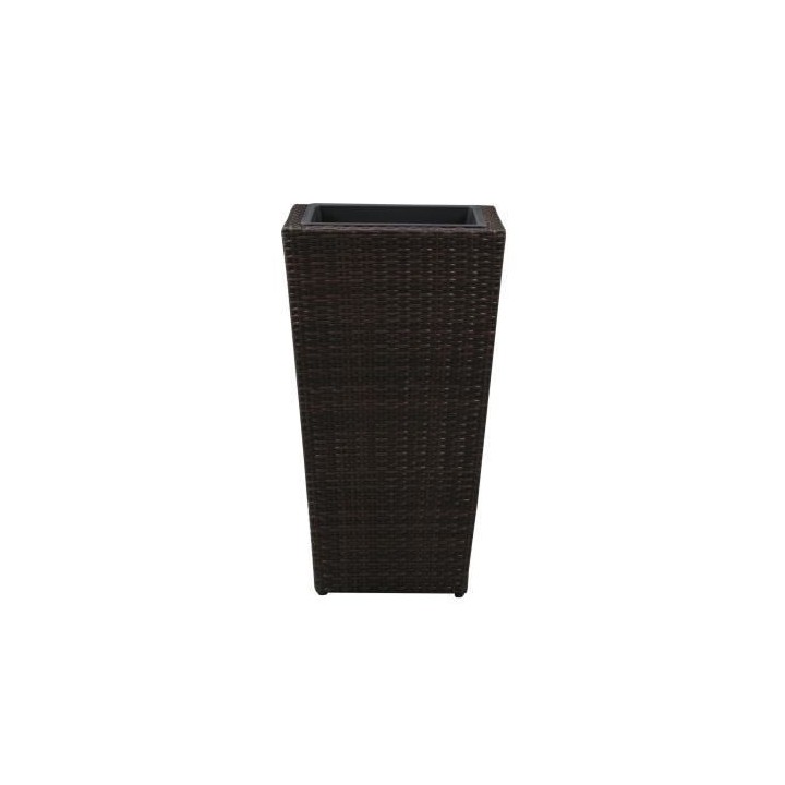 Pot de fleurs / bac a fleurs carré - 40 x 40 x H.70 cm - Acier & Rés