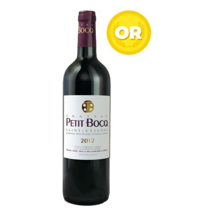 Château Petit Bocq 2012 Saint Estephe - Vin rouge de Bordeaux