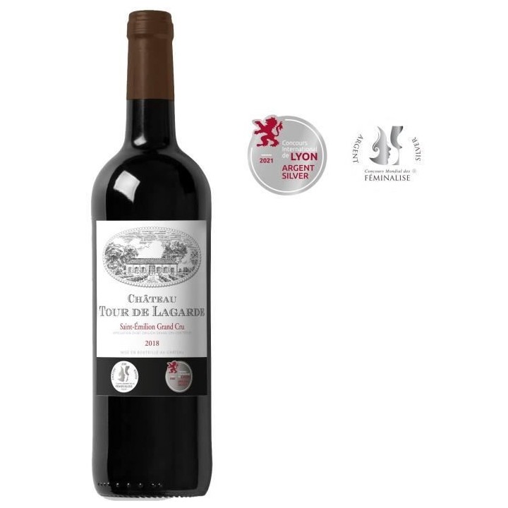 Château Tour de Lagarde 2018 Saint-Emilion Grand Cru - Vin rouge de B