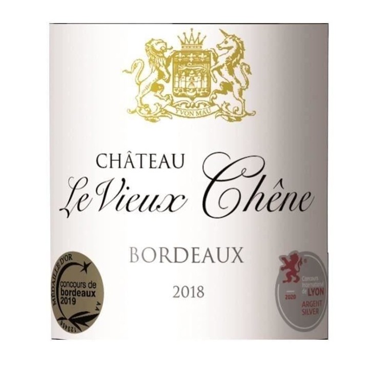Château Le Vieux Chene 2018 Bordeaux HVE3 - Vin rouge de Bordeaux