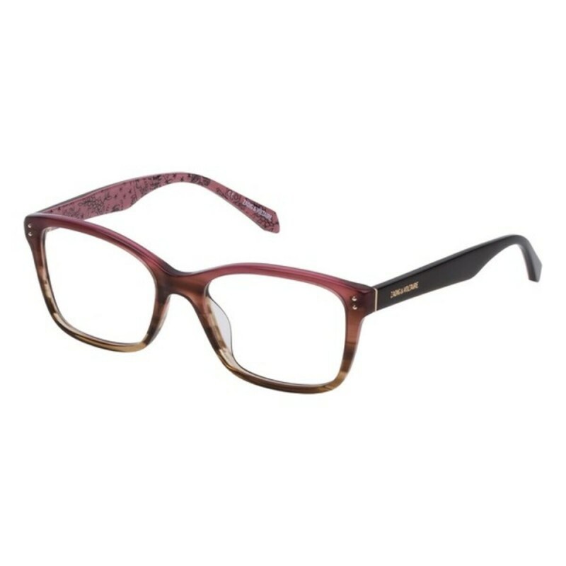 Monture de Lunettes Femme Zadig & Voltaire VZV163520ACN Marron Rouge (ø 52 mm)