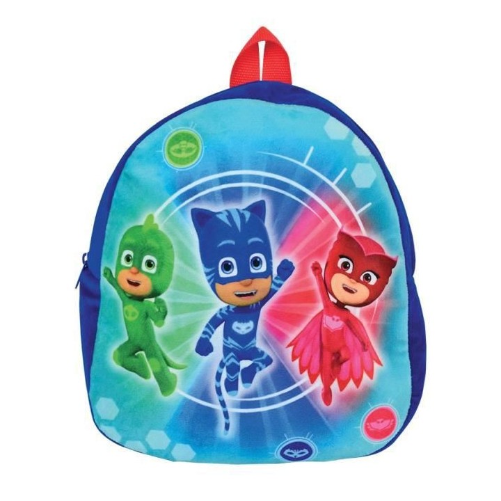 Jemini Pyjamasques sac a dos en peluche +/- 22 cm pour enfant