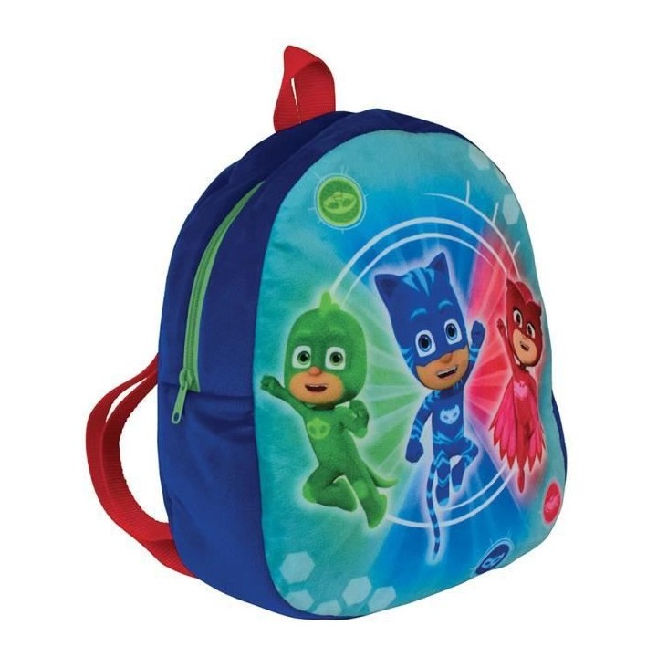 Jemini Pyjamasques sac a dos en peluche +/- 22 cm pour enfant