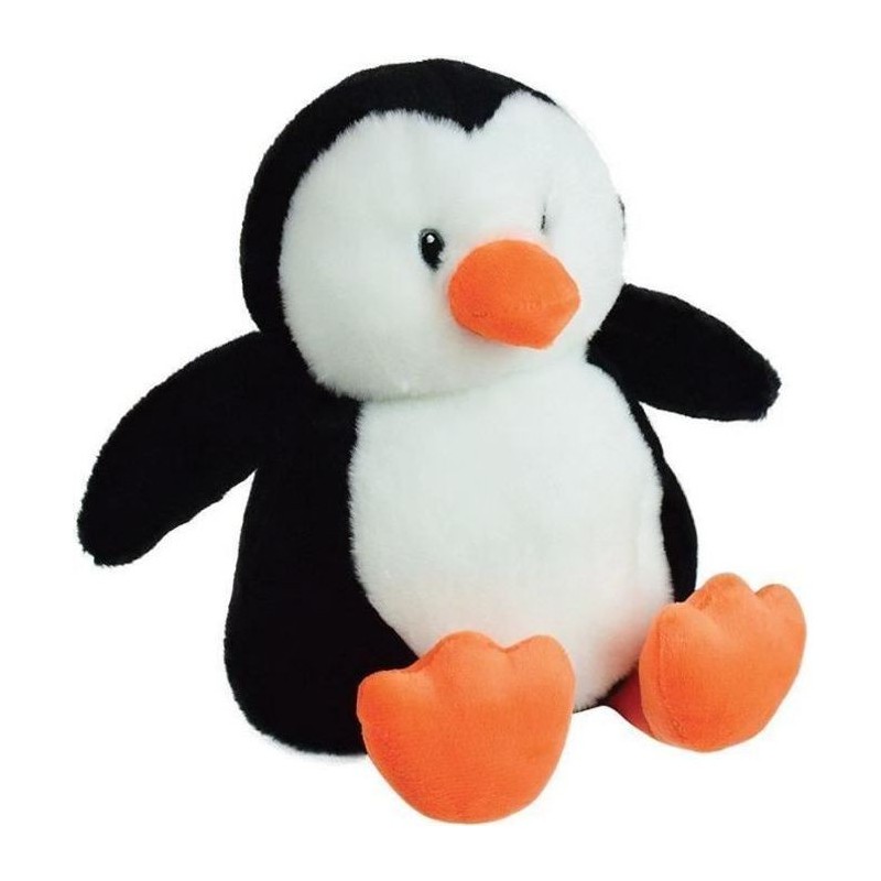 JEMINI Peluche bouillote Pingouin - A chauffer au micro-ondes micro perles d'argile +/- 19 cm