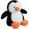 JEMINI Peluche bouillote Pingouin - A chauffer au micro-ondes micro perles d'argile +/- 19 cm