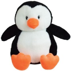 JEMINI Peluche bouillote Pingouin - A chauffer au micro-ondes micro perles d'argile +/- 19 cm