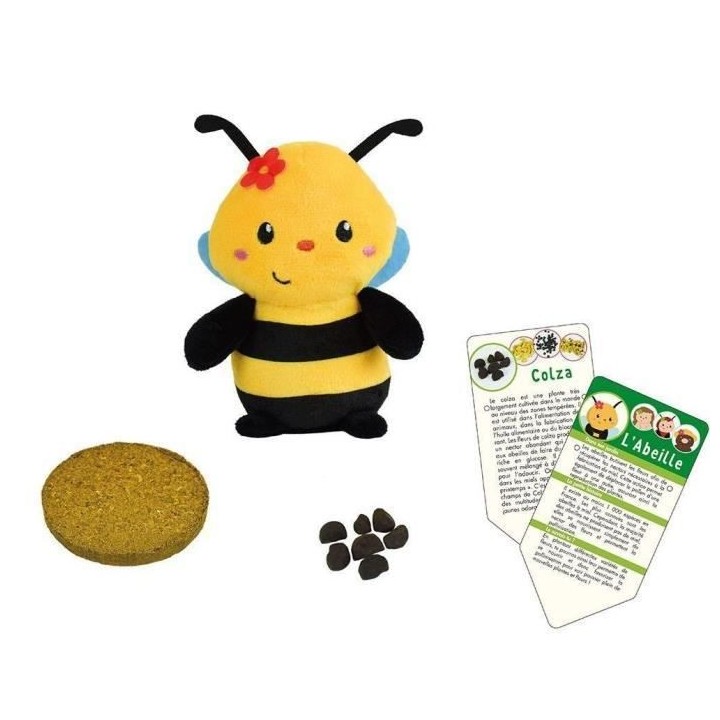 SILENCE CA POUSSE Lot de 2 pots du jardinier avec peluches +/- 13 cm 