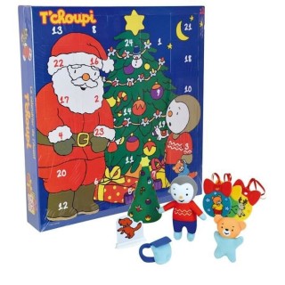 JEMINI T'CHOUPI CALENDRIER DE L'AVENT CONTENANT 35 PIECES - 36 X 39.5