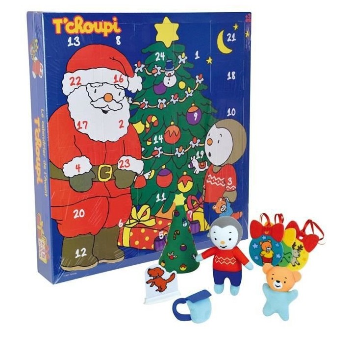JEMINI T'CHOUPI CALENDRIER DE L'AVENT CONTENANT 35 PIECES - 36 X 39.5
