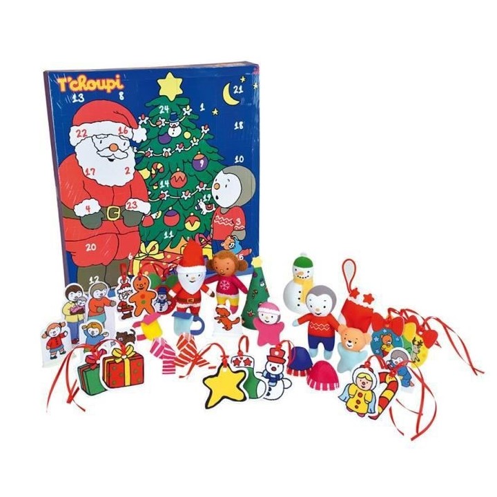 JEMINI T'CHOUPI CALENDRIER DE L'AVENT CONTENANT 35 PIECES - 36 X 39.5