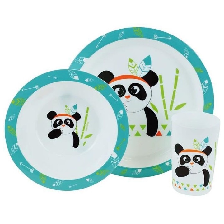 FUN HOUSE Set Repas Indian Panda Pour Enfant