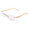 Monture de Lunettes Femme Porsche P8209-C Doré (ø 52 mm)