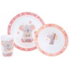 CALLY MIMI KOALA Ensemble repas incluant 1 verre 220 ml, 1 assiette et 1 bol micro-ondables pour enfant