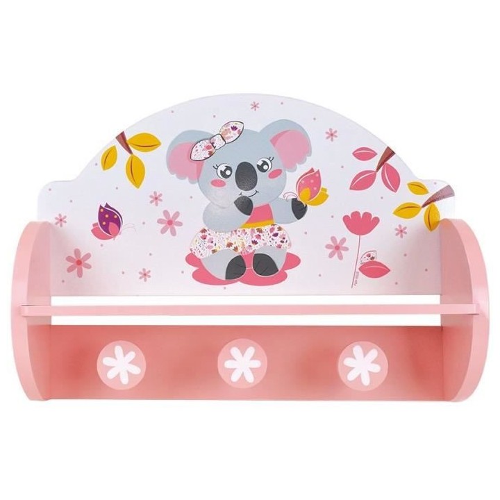 FUN HOUSE Mimi Cally Koala 713337 ETAGERE PORTEMANTEAU Dimensions : ±