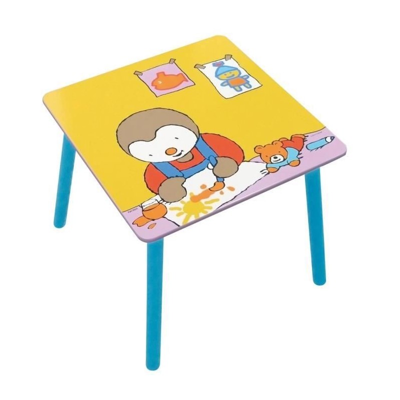 Fun House T'choupi table carree pour enfant