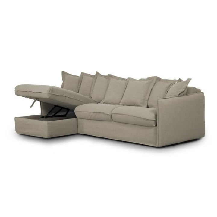 Canapé d'angle réversible convertible express 4 places CIPRO - Tissu