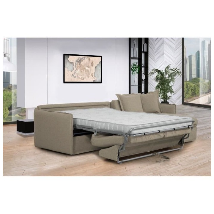 Canapé d'angle réversible convertible express 4 places CIPRO - Tissu