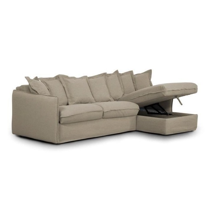 Canapé d'angle réversible convertible express 4 places CIPRO - Tissu